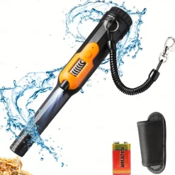 Full Waterproof Pinpointer Metal Detector with LCD Display,High Sensitive Underwater Pin Pointer,3 Modes Portable Pinpointe