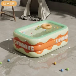 Full-Sized Inflatable Swimming Pools, Portable Inflatable Pool, Blow-Up Swimming Pool, Foldable Inflating Pools, Perfect Use Water Activities for Indoor and Outdoor Summer Season