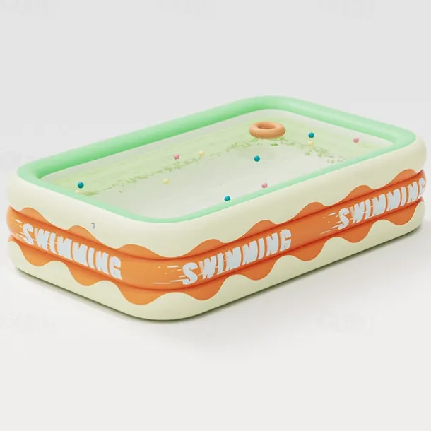 Full-Sized Inflatable Swimming Pools, Portable Inflatable Pool, Blow-Up Swimming Pool, Foldable Inflating Pools, Perfect Use Water Activities for Indoor and Outdoor Summer Season