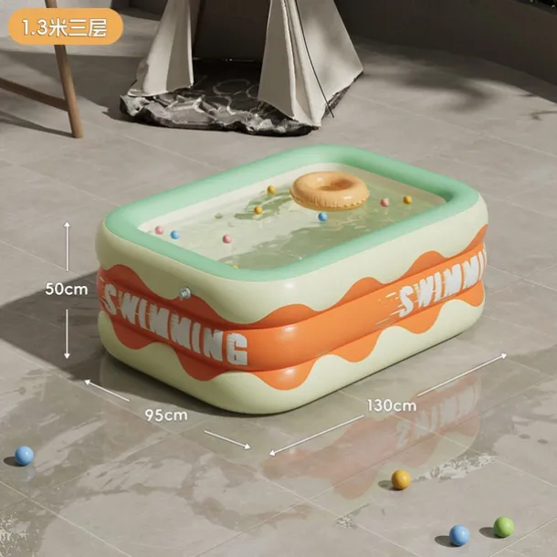 Full-Sized Inflatable Swimming Pools, Portable Inflatable Pool, Blow-Up Swimming Pool, Foldable Inflating Pools, Perfect Use Water Activities for Indoor and Outdoor Summer Season