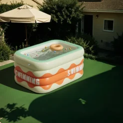 Full-Sized Inflatable Swimming Pools, Portable Inflatable Pool, Blow-Up Swimming Pool, Foldable Inflating Pools, Perfect Use Water Activities for Indoor and Outdoor Summer Season