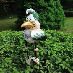 Funny Chicken Decor Statues Garden Farm Yard Resin Craft Chicken Rooster Sculpture Patio Lawn Garden Decor Accessories Outdoor Landscape Sculptures