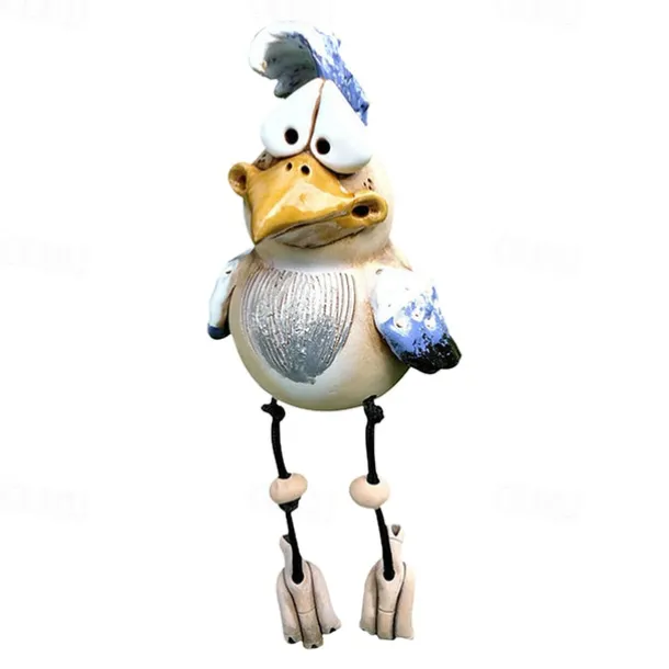 Funny Chicken Decor Statues Garden Farm Yard Resin Craft Chicken Rooster Sculpture Patio Lawn Garden Decor Accessories Outdoor Landscape Sculptures