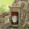 Funny Garden Gnome Outdoor Statues Naughty Sculpture Decoration Inappropriate Read Newspaper Gnome for Indoor Lawn Yard Red