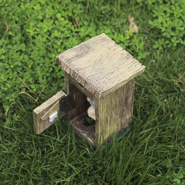 Funny Garden Gnome Outdoor Statues Naughty Sculpture Decoration Inappropriate Read Newspaper Gnome for Indoor Lawn Yard Red