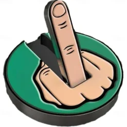 Funny Middle Finger Golf Ball Marker Magnetic Golf Hat Clip Removable Golf Ball Position Mark Golf Decorations Durable Funny Golf Decorations