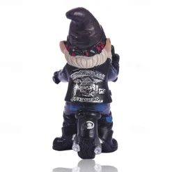 Funny Naughty Garden Gnome Riding Motorcycle Outdoor Gnome Decoration Indoor Outdoor Lawn Statue Patio Porch Decoration Delivery Gift