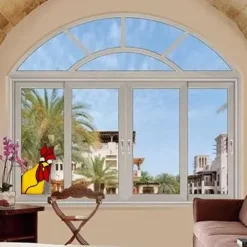 Funny Rooster Stained Glass Bird Window Corner Decor,Rooster Yard Decor,Funny Window Corner Decor-Peeping Rooster,Rooster Yard Decor,Birds Stained Glass,Handmade Peeping Rooster