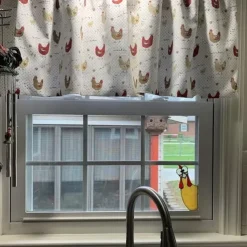 Funny Rooster Stained Glass Bird Window Corner Decor,Rooster Yard Decor,Funny Window Corner Decor-Peeping Rooster,Rooster Yard Decor,Birds Stained Glass,Handmade Peeping Rooster