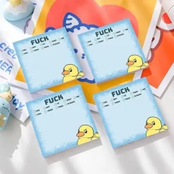 Funny Sassy Duck Sticky Notes, Funny Sticky Notes, Funny Work Stickers for Adults, Funny Stationery Note Pads, for Coworkers Friends, Office Supplies