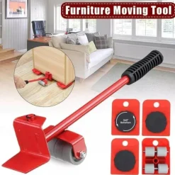 Furniture Lift Mover Tool Set - Furniture Movers with Wheels Heavy Furniture Moving Sliders Appliance Rollers Heavy Duty Furniture Lifter and Sliders Kit - Furniture Movers Sliders Appliance Movers