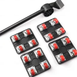 Furniture Mover with Wheels & Lifter Set 360 Swivel Casters 880lbs Capacity Furniture Dolly for Moving Heavy Furniture Refrigerator Sofa Cabinet