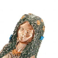 Gaia Mother Earth Statue, 6inch H Nature Moon Goddess Statue, Spiritual Items Figurines Statuette Gifts for Earth Day,Mother's Day,Easter Day Modern Home Room Decor Garden Decoration