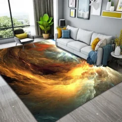Galaxy Star Area Rug Rug for Livingroom Non Slip Floor Mat Bedside Livingroom Bedroom Indoor Outdoor