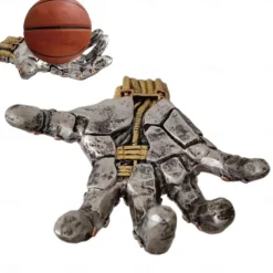 Gaming Controller Holder Stand, Basketball Stand Cyberpunk Silverhand Mechanical Hand, Desktop Gamepad Controller Universal Headphone Hanger Holder, Desktop Decoration Model Handmade Gifts