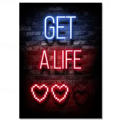 Gaming Room Decoration Poster Wall Art Video Game Canvas Painting Playroom Neon Decor Picture for Gamer Boy Bedroom Prints Decor Without Frame