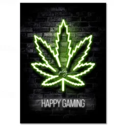 Gaming Room Decoration Poster Wall Art Video Game Canvas Painting Playroom Neon Decor Picture for Gamer Boy Bedroom Prints Decor Without Frame