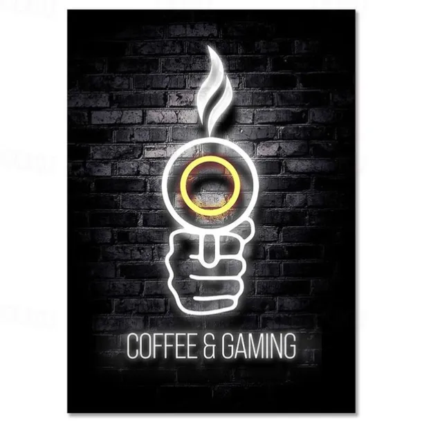 Gaming Room Decoration Poster Wall Art Video Game Canvas Painting Playroom Neon Decor Picture for Gamer Boy Bedroom Prints Decor Without Frame