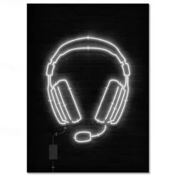 Gaming Room Decoration Poster Wall Art Video Game Canvas Painting Playroom Neon Decor Picture for Gamer Boy Bedroom Prints Decor Without Frame