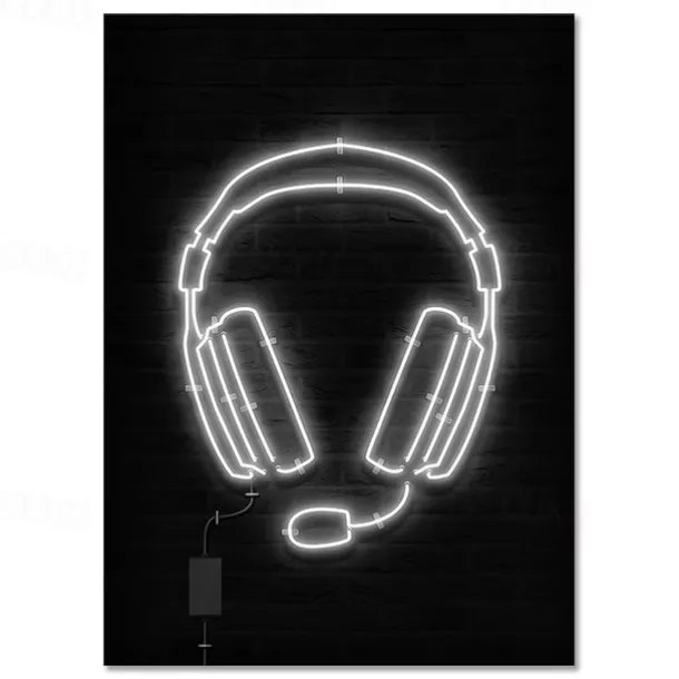 Gaming Room Decoration Poster Wall Art Video Game Canvas Painting Playroom Neon Decor Picture for Gamer Boy Bedroom Prints Decor Without Frame