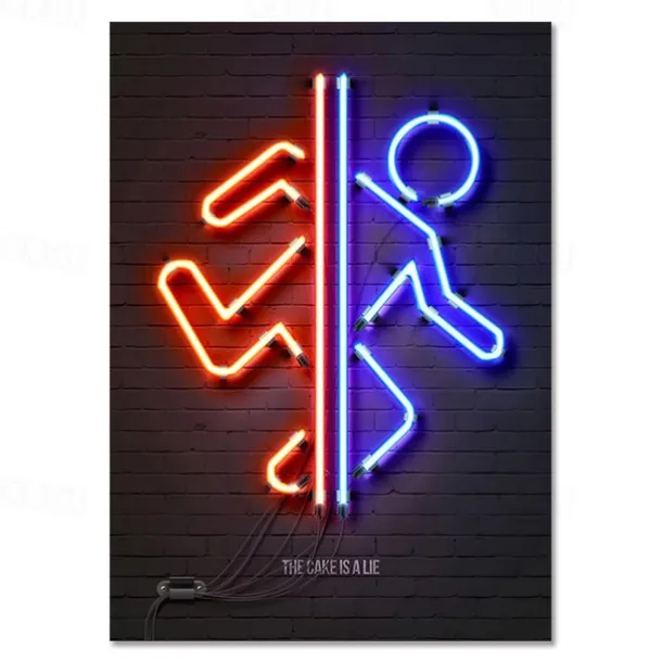 Gaming Room Decoration Poster Wall Art Video Game Canvas Painting Playroom Neon Decor Picture for Gamer Boy Bedroom Prints Decor Without Frame