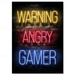 Gaming Room Decoration Poster Wall Art Video Game Canvas Painting Playroom Neon Decor Picture for Gamer Boy Bedroom Prints Decor Without Frame