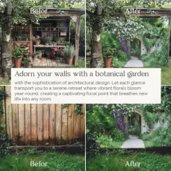 Garden Architecture Floral Hanging Tapestry Wall Art Large Tapestry Mural Decor Photograph Backdrop Blanket Curtain Home Bedroom Living Room Decoration