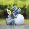 Garden Dragon Meditation Prayer Resin Ornaments Garden Resin Crafts Decoration