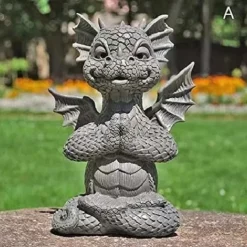 Garden Dragon Meditation Prayer Resin Ornaments Garden Resin Crafts Decoration