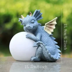 Garden Dragon Meditation Prayer Resin Ornaments Garden Resin Crafts Decoration