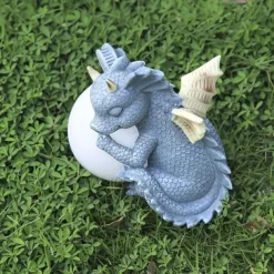 Garden Dragon Meditation Prayer Resin Ornaments Garden Resin Crafts Decoration