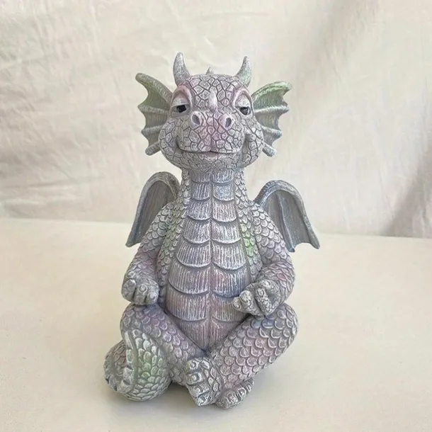 Garden Dragon Meditation Prayer Resin Ornaments Garden Resin Crafts Decoration