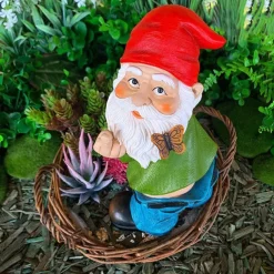 Garden Gnome - Pants Down Gnome - Cute and Funny Lawn Garden Figurine - Fairy Garden Decorative Sculpture for Outdoor or House Decor