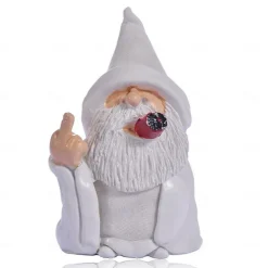 Garden Gnome Polyresin Figures Decoration Cheeky Garden Gnomes Gnomes, Smoking Gnome Sculpture Funny Garden Gnomes Weatherproof