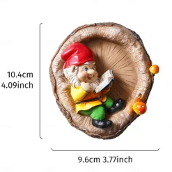 Garden Gnome Statue Elf Out The Door Tree Hugger Garden Peeker Yard Art Tree Sculpture Tree Gnome Decoration Outdoor for Patio Yard Lawn Porch Ornament