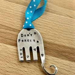 Garden Marker Friendship Gift, Silver Stamped Spoon Plant Markers, Silver Plate Stamped Spoon Garden Markers, Garden Art Marker, Plant Lover Garden Decoration