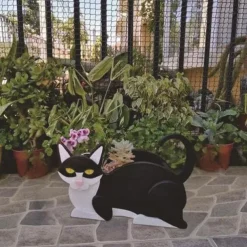 Garden Planters,Cute Dog Cat Animal Shaped Cartoon Flower Planter,Succulent Planter for Living Or Artificial Plants for Home Balcony,Garden Decoration