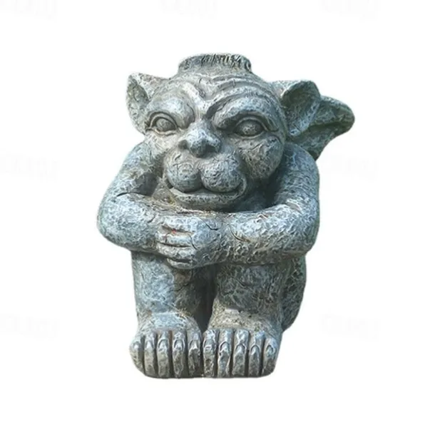 Gargoyle Gothic Decor Statue, Gargoyle Garden Guardian Sculpture, Medieval Gargoyle Mantel Office Bedroom Garden Decoration