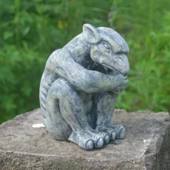 Gargoyle Gothic Decor Statue, Gargoyle Garden Guardian Sculpture, Medieval Gargoyle Mantel Office Bedroom Garden Decoration