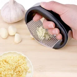 Garlic Press Rocker Stainless Steel Garlic Mincer Garlic Crusher Garlic Chopper for Smash Garlic Press Stainless Steel - Garlic Press Rocker