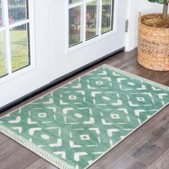 Geometric Abstract Runner Rug Kitchen Mat Non-Slip Oil Proof Rug Indoor Outdoor Mat Bedside Bedroom Decor Bathroom Mat Entrance Rug Door Mat