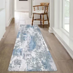 Geometric Abstract Runner Rug Kitchen Mat Non-Slip Oil Proof Rug Indoor Outdoor Mat Bedside Bedroom Decor Bathroom Mat Entrance Rug Door Mat