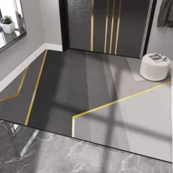 Geometric Doormat Floor Mats Washable Rugs Kitchen Mat Non-Slip Oil Proof Rug Indoor Outdoor Mat Bedroom Decor Bathroom Mat Entrance Rug