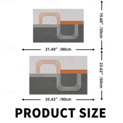 Geometric Doormat Floor Mats Washable Rugs Kitchen Mat Non-Slip Oil Proof Rug Indoor Outdoor Mat Bedroom Decor Bathroom Mat Entrance Rug