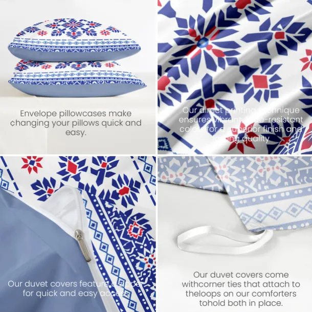 Geometric Pattern Duvet Cover Set Set Soft 3-Piece Luxury Cotton Bedding Set Home Decor Gift Twin Full King Queen Size Duvet Cover