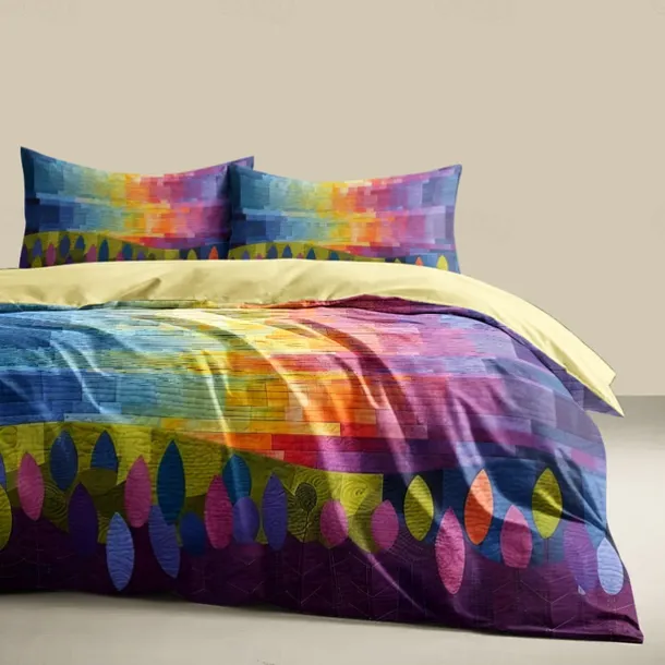 Geometric Pattern Duvet Cover Set Set Soft 3-Piece Luxury Cotton Bedding Set Home Decor Gift Twin Full King Queen Size Duvet Cover