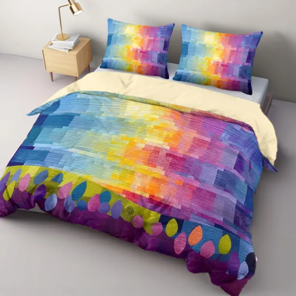 Geometric Pattern Duvet Cover Set Set Soft 3-Piece Luxury Cotton Bedding Set Home Decor Gift Twin Full King Queen Size Duvet Cover