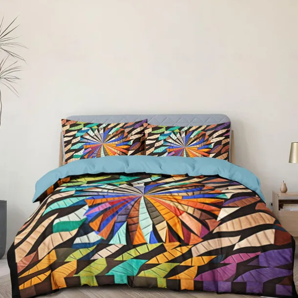 Geometric Pattern Duvet Cover Set Set Soft 3-Piece Luxury Cotton Bedding Set Home Decor Gift Twin Full King Queen Size Duvet Cover