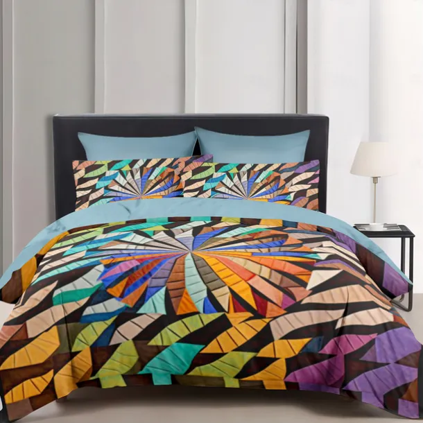 Geometric Pattern Duvet Cover Set Set Soft 3-Piece Luxury Cotton Bedding Set Home Decor Gift Twin Full King Queen Size Duvet Cover