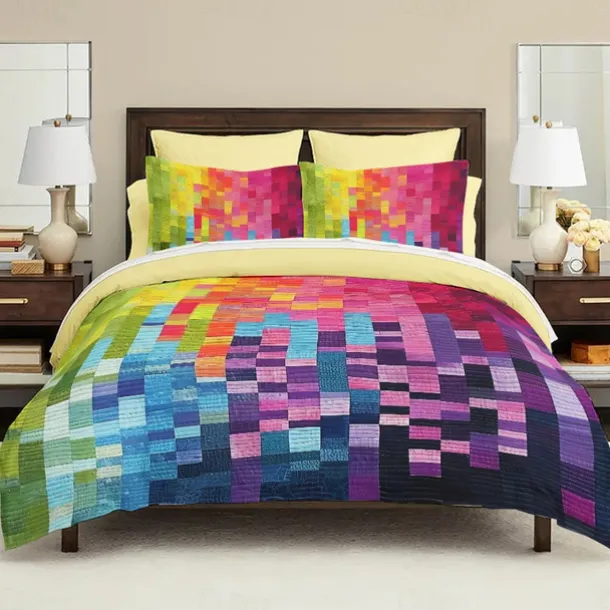 Geometric Pattern Duvet Cover Set Set Soft 3-Piece Luxury Cotton Bedding Set Home Decor Gift Twin Full King Queen Size Duvet Cover